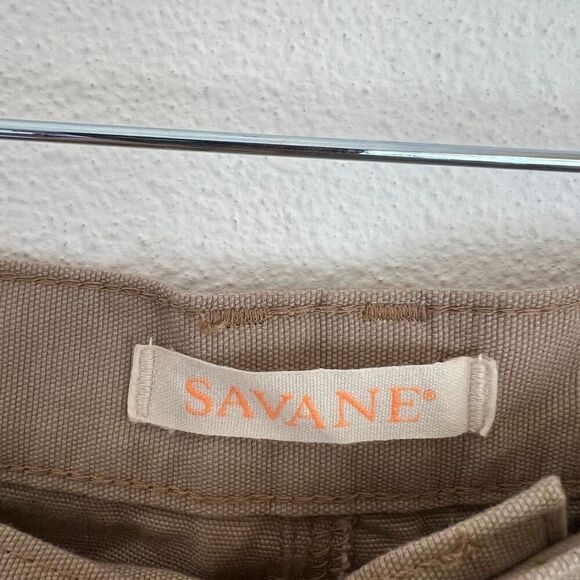 Savane Hiking Shorts Waist Size 44 UPF 30 Tech Pocket in Tan NWT - Picture 8 of 15